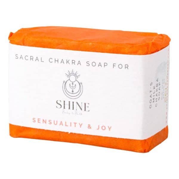 Sacral Chakra Soap wrapped feature image | Shine Body & Bath