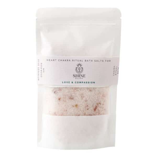 Heart Chakra Ritual Bath Salts - Pouch feature image | Shine Body & Bath