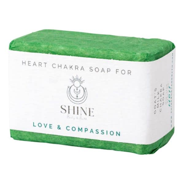 Heart Chakra Soap wrapped feature image | Shine Body & Bath