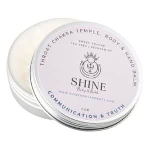 Throat Chakra Temple, Body & Hand Balm feature image | Shine Body & Bath