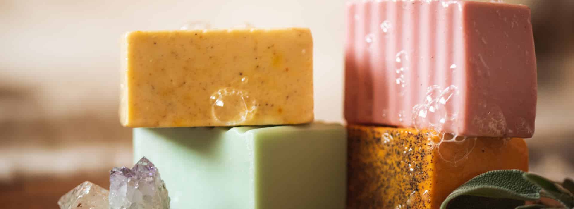 Group of Lower Chakra Soaps | Your Chakra System and the 5 Second Rule | Shine Body & Bath Chakra Soap | Blog