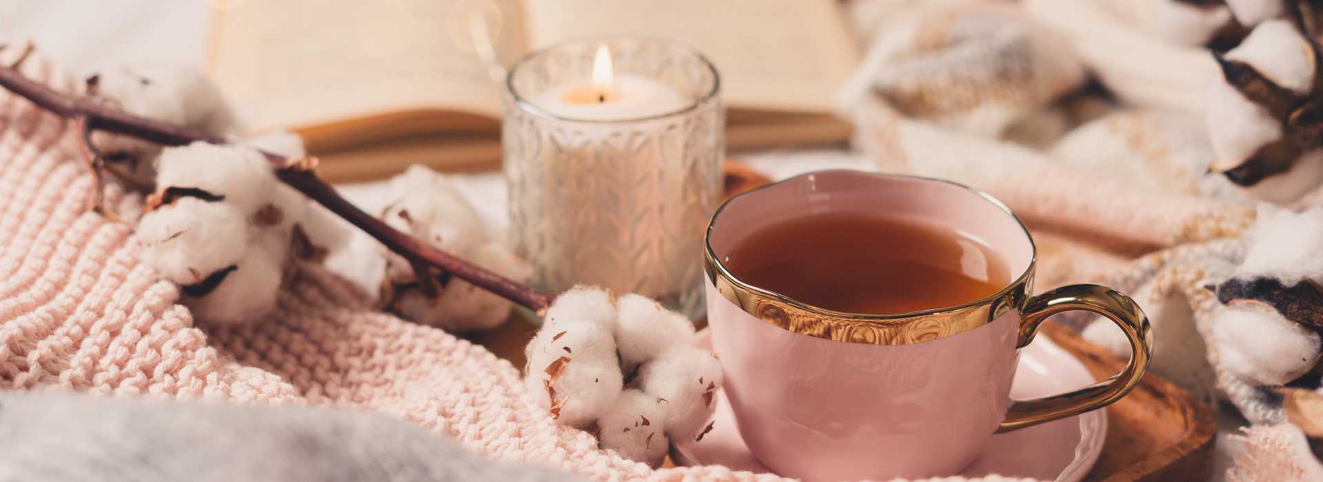 Cosy candle - 5 Ways to Recharge & Boost Your Energy in Late Winter | Shine Body & Bath